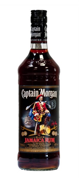 RUM CAPTAIN MORGAN BLACK