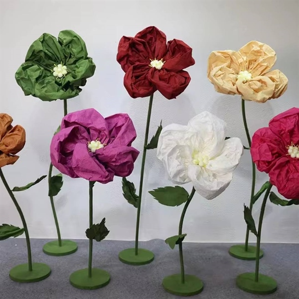 Hoa Khổng Lồ Đa Dạng Màu Sắc Trang Trí Cửa Hàng, Spa, Studio