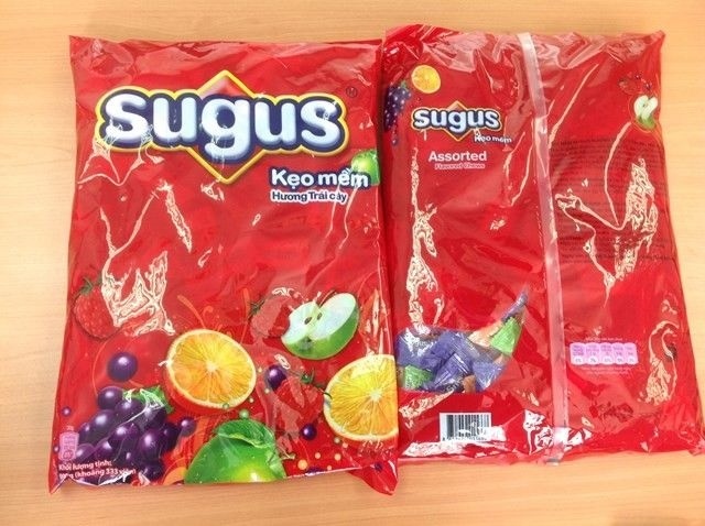 KẸO MỀM HƯƠNG TRÁI CÂY SUGUS GÓI 1KG
