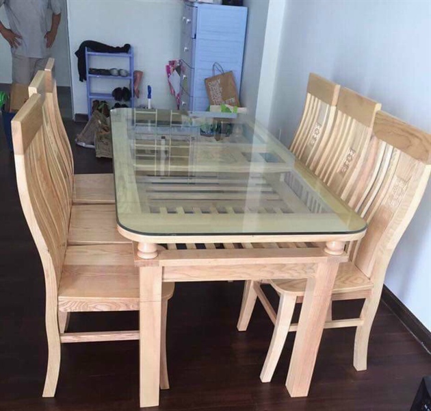 Bộ bàn ăn màu trầm