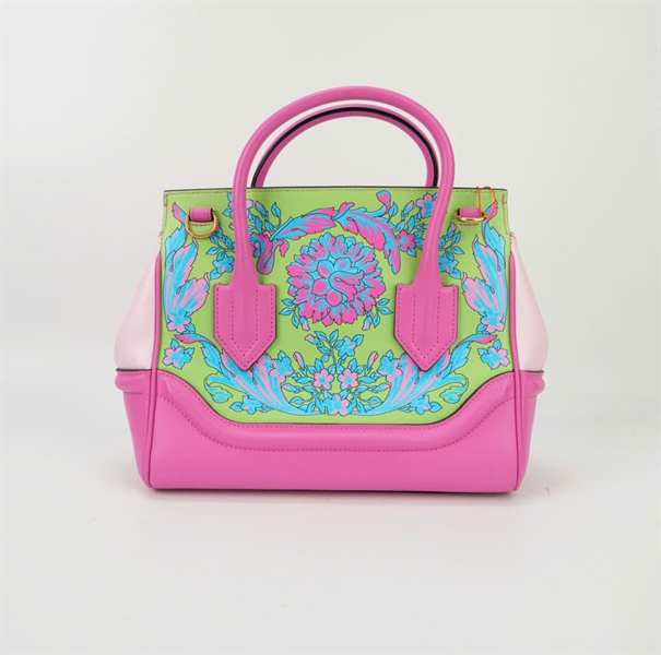 Túi Versace hồng in hoa size 24 KG+