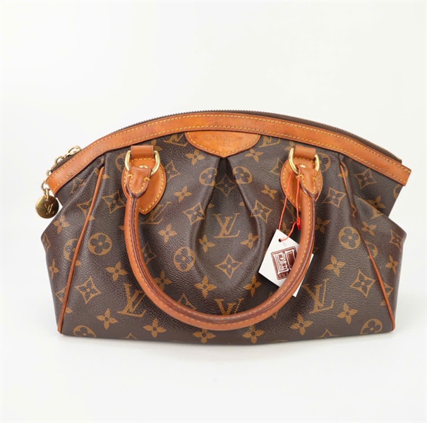 Túi LV hoa nâu 2 quai dáng cong size 32 KG+