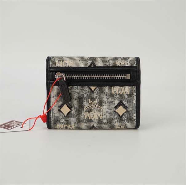 Ví MCM gập 3 khóa bạc KG+