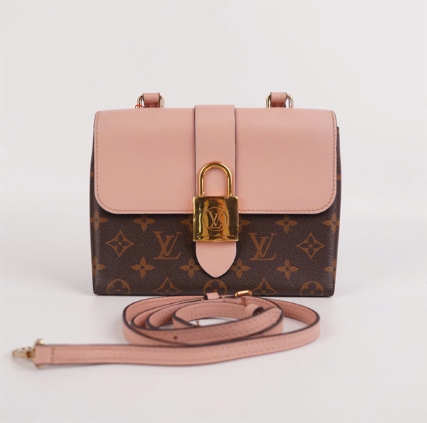 Túi LV locky nắp hồng 20cm KG+