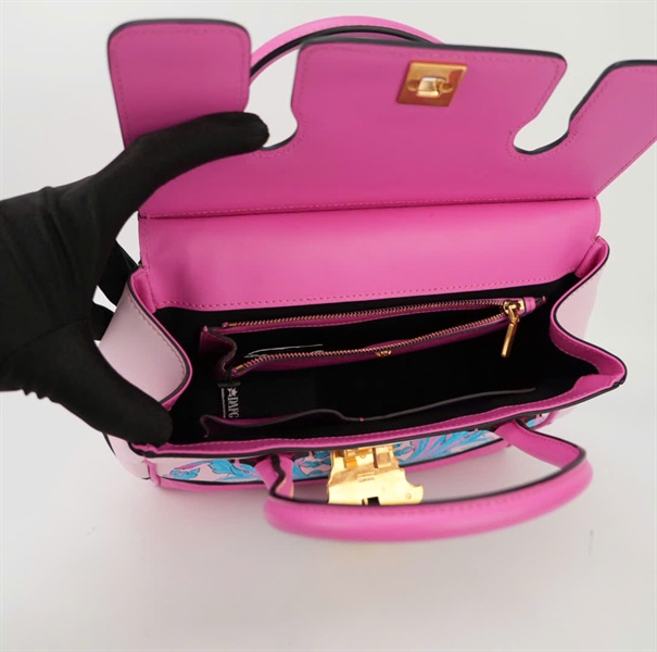 Túi Versace hồng in hoa size 24 KG+