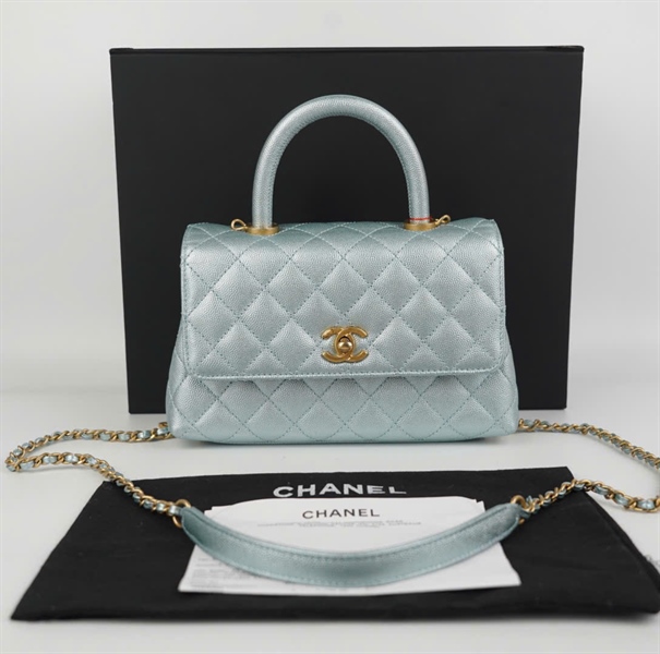 Túi Chanel Coco xanh size 26 KG+