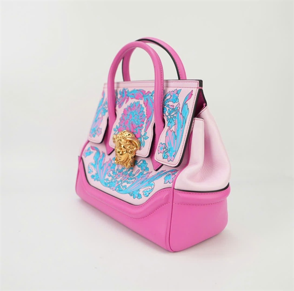 Túi Versace hồng in hoa size 24 KG+