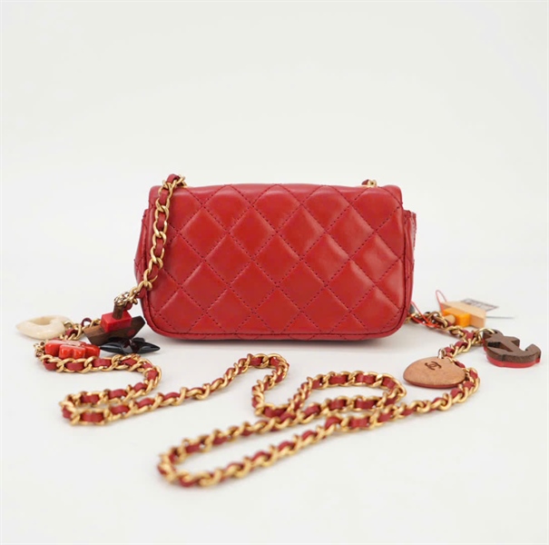 Túi Chanel chữ nhật đỏ size mini +