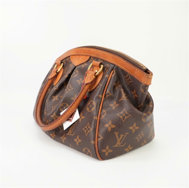 Túi LV hoa nâu 2 quai dáng cong size 32 KG+