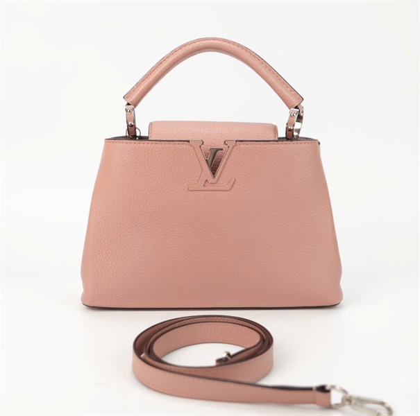 Túi LV capu hồng nude size 26 +