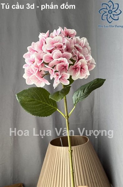 Tú cầu 3d - Phấn đốm - Hoa cành dài - Hoa Lụa Vân Vượng