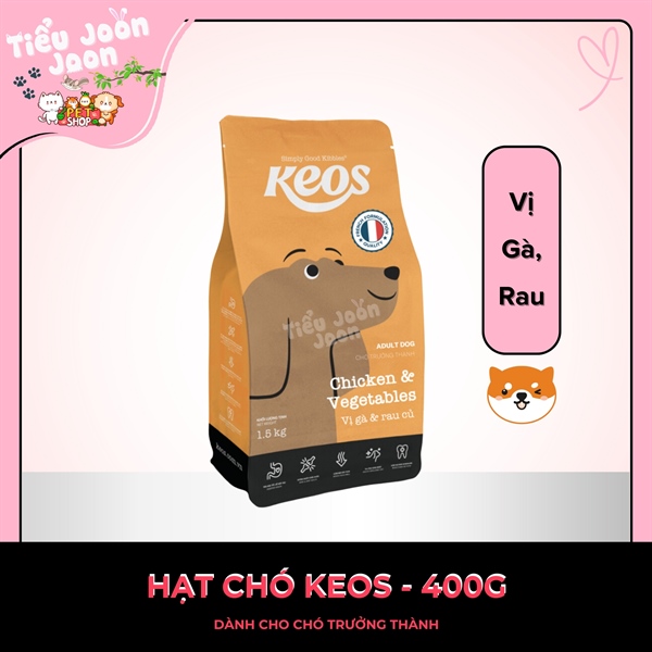 Hạt Keos Vị Gà & Rau Củ cho Chó trưởng thành 400g