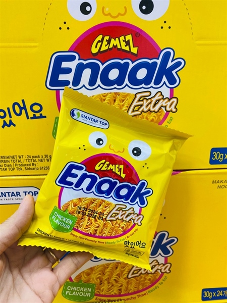 MÌ ĂN VẶT GEMEZ ENAAK EXTRA CHICKEN FLAVOUR HÀN QUỐC