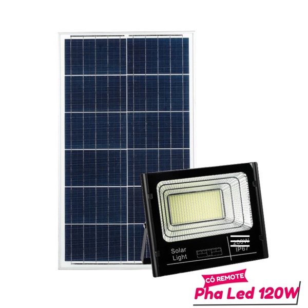 Đèn pha năng lượng mặt trời 120w QV