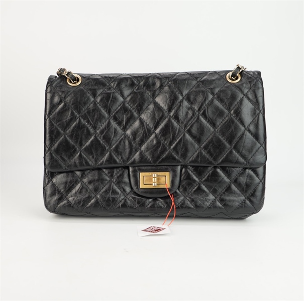 Túi Chanel đen khóa vàng xoay Size 30 ++