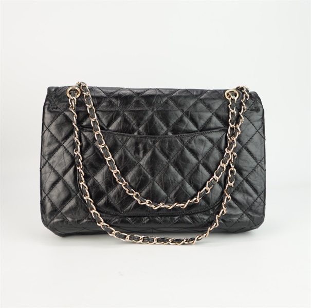 Túi Chanel đen khóa vàng xoay Size 30 ++