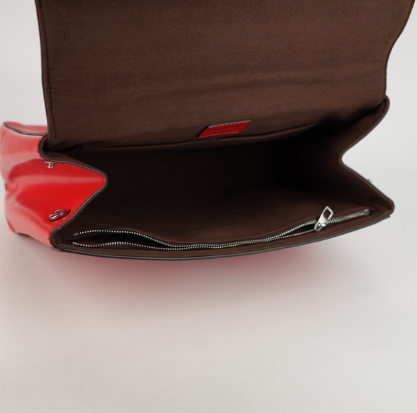 Túi LV vân đỏ size 28 logo nổi ++