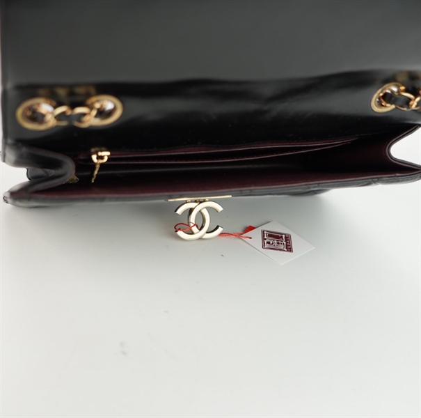 Túi Chanel đen khóa vàng size 26++