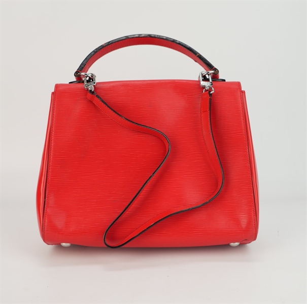 Túi LV vân đỏ size 28 logo nổi ++