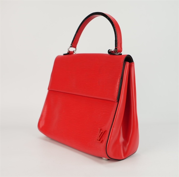 Túi LV vân đỏ size 28 logo nổi ++