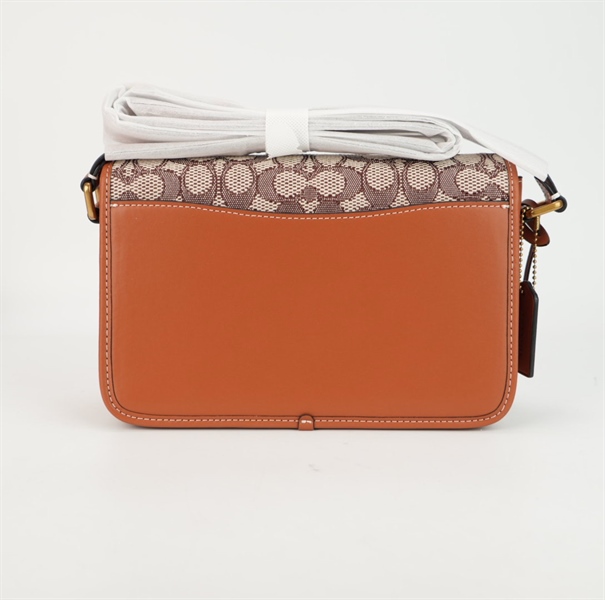 Túi Coach xám nâu 22cm +