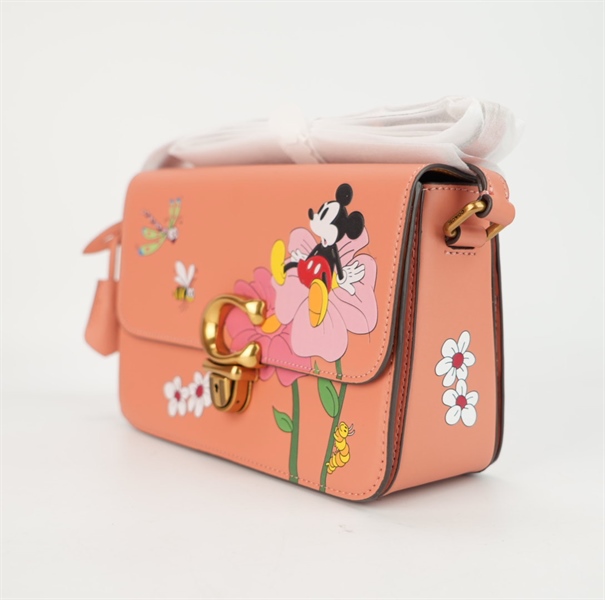 Túi Coach hồng cam hoạt hình +