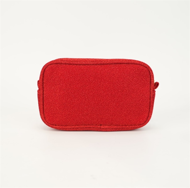 Túi Chanel Beauty đỏ lấp lánh KG+