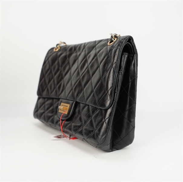 Túi Chanel đen khóa vàng xoay Size 30 ++