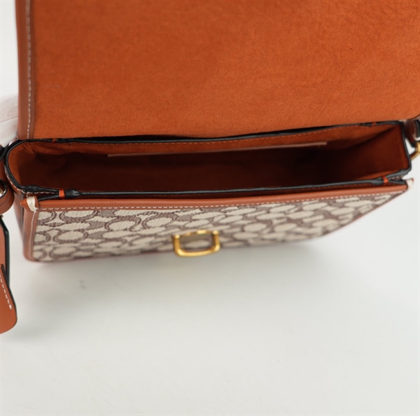 Túi Coach xám nâu 22cm +