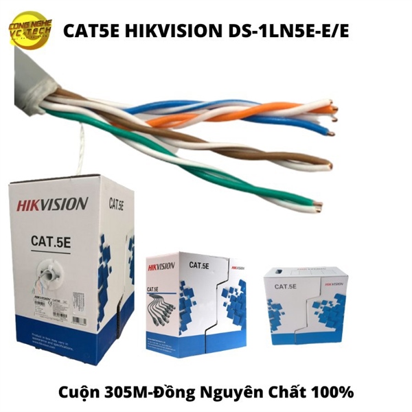 Dây mạng CAT5E 25AWG DS-1LN5 EUECO Hikvision 8 đồng