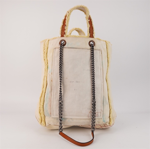 Túi Chanel vải canva vàng nhạt size 36 KG++