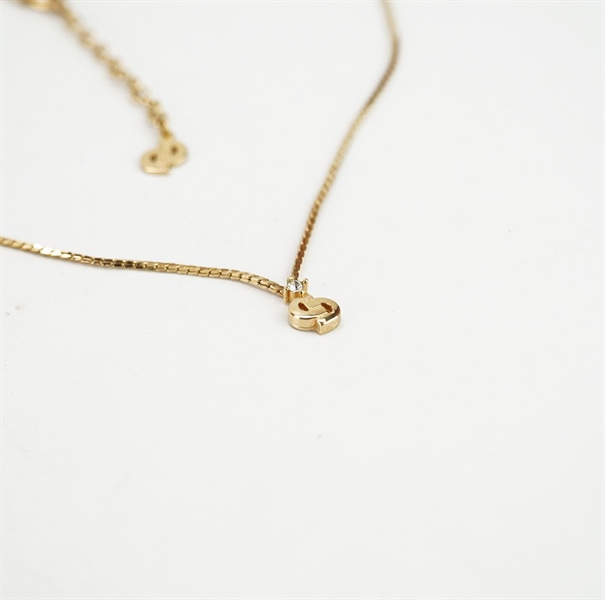 Dây Chuyền Dior vàng khắc chữ CD KG+