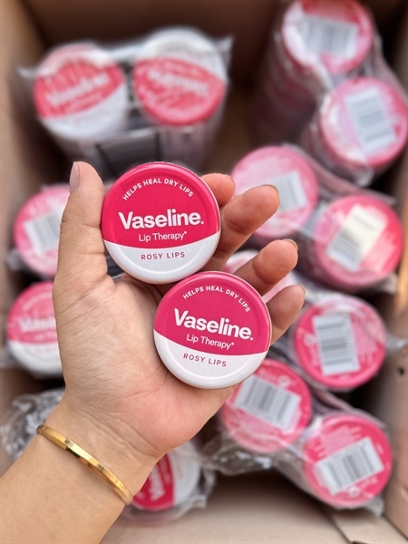 Sáp Dưỡng Môi Vaseline 20g hũ hồng nhôm