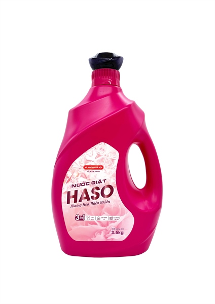 Nước giặt Haso hương hoa thiên nhiên 3.5 kg (3 can/thùng)