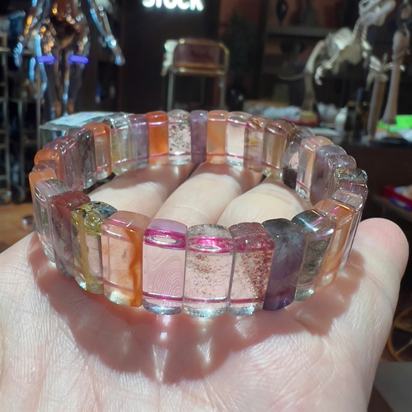 Vòng tay thạch anh SuperVip đa sắc 346334+ ly5-33