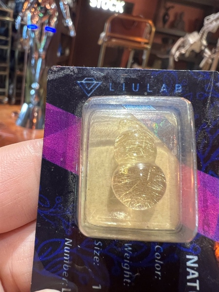 Mặt dây hồ lô đá thạch anh tóc vàng Sagenitic 56640 +