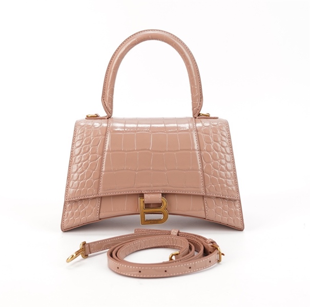 Túi Balenciaga Hourglass hồng đất size 22 (BQ) KG+