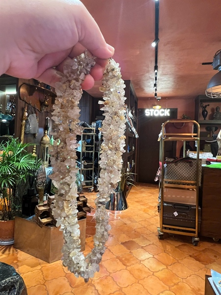 Vòng tay đá vụn thạch anh vàng +