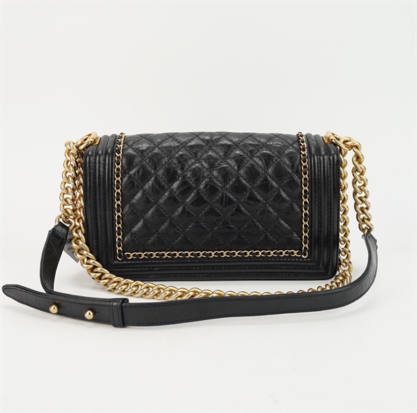 Túi Chanel đen phối viền xích (23367496) S24 +