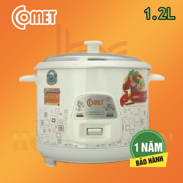Nồi Cơm Nắp Rời COMET 1.2 Lít CM8009