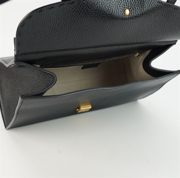 Túi GG màu đen logo vàng S30 TB+