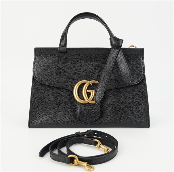 Túi GG màu đen logo vàng S30 TB+