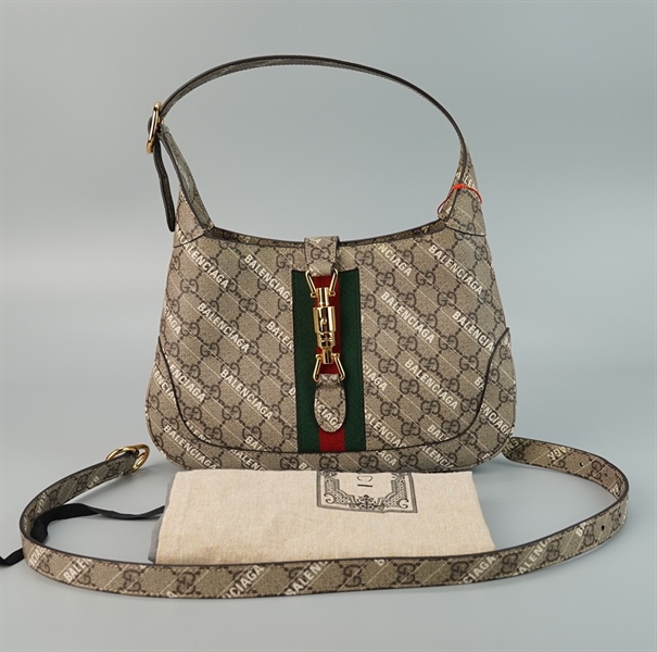 Túi GG Jackie 1961 màu xám S27 TB+