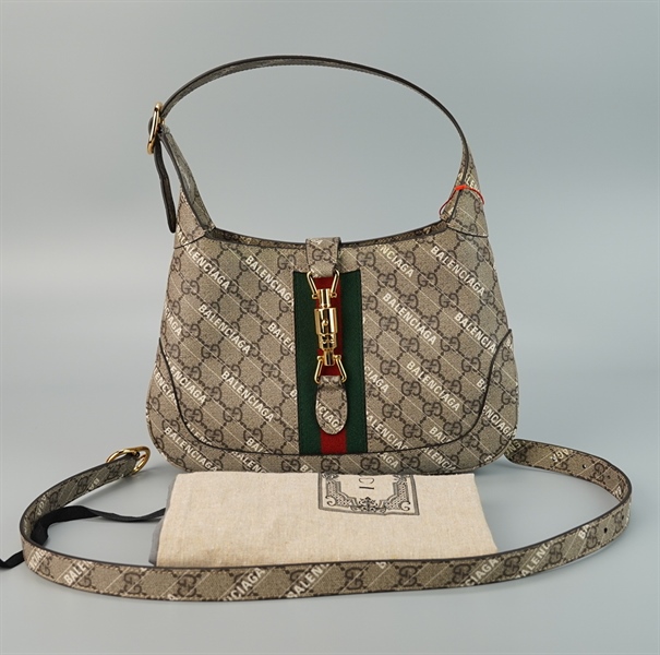 Túi GG Jackie 1961 màu xám S27 TB+