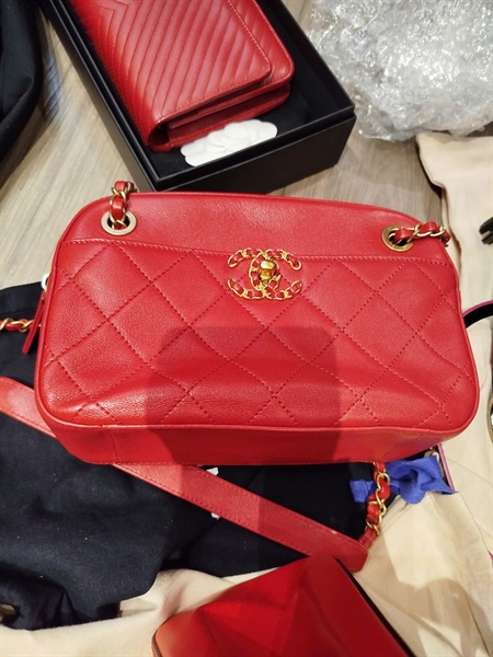 Túi Chanel chữ nhật đỏ 22cm KG+ (28584217)