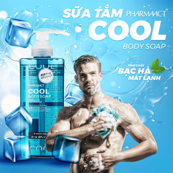 Sữa tắm nam cao cấp Pharmaact Tonic Nhật Bản(xanh lá)