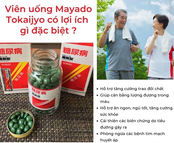 Viên uống hỗ trợ điều trị tiểu đường Mayado Tokaijyo Nhật Bản 170 viên