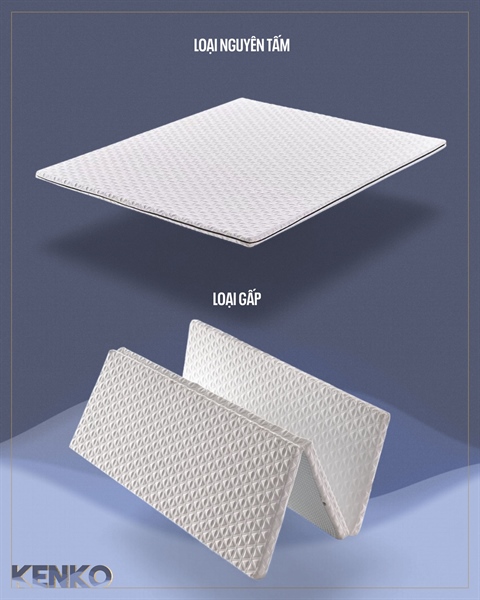 Đệm Kenko - Đệm lưới 4D - Đệm mỏng cho bé - TB - 120x210x5cm - POE