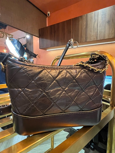 Túi Chanel Gab màu đen sz 20cm +