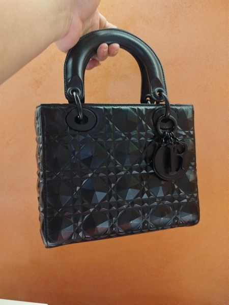 Túi Dior Lady kim cương đen +
